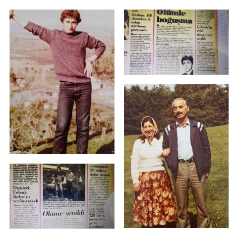 Cerrahpaşa Tıp Fakültesi 4. sınıf  öğrencisi Ahmet Pekin (1962-1985), annesi Cezair Pekin (1942) ve babası İbrahim Pekin (1938) Fotoğraflar: Hüseyin Dalkılıç arşivi