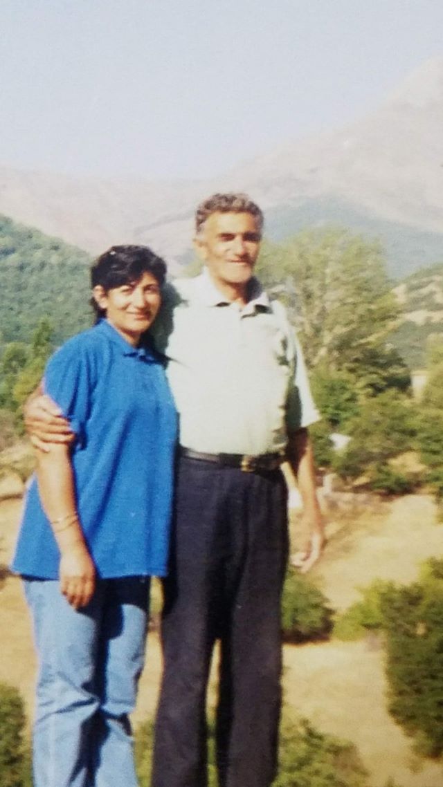 Ali Susan (1927-2019), kızı Zekiye Susan’la, Pülümür Mezra köyü. 