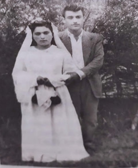 Aydın Karataş’ın annesi Feride Karataş ve babası Mehmet Karataş.