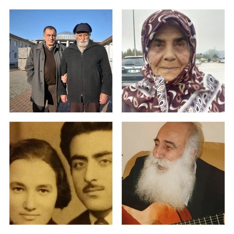 Soldan sağa ön sıra Gülsüm Fırat, Hasan (Hüseyin) Fırat (1937-2008),  Hüseyin  (Hıdır) Fırat (1933-2019), arka sıra soldan sağa Ferhat Fırat, Hıdır (Hasan) Fırat (1931-2018), Beser  Erol (1933)