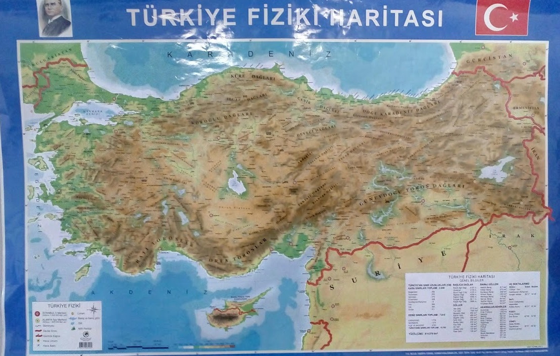 Türkiye Fiziki Haritası (And Yayınları)