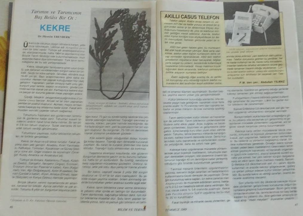 Bilim ve Teknik, Temmuz 1989, Say:260 