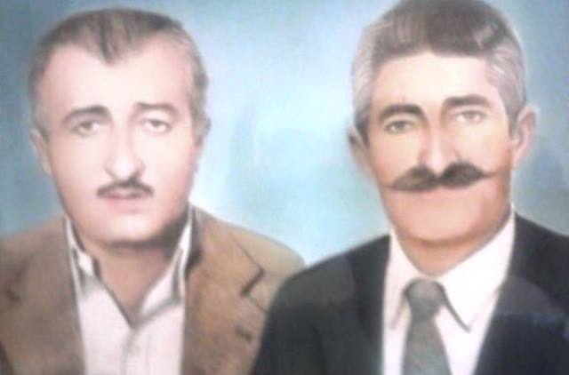 Kamer (Kekil) Dikme (Solda)  ve Hasan (Hüseyin) Dikme (Fotoğraf: Lorız Resmî Sayfası)