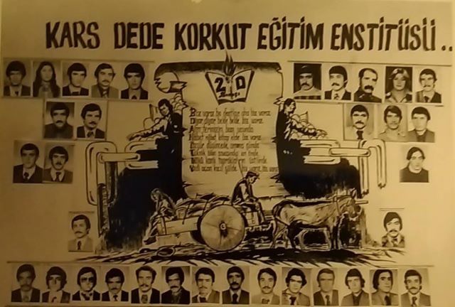 Kars Dede Korkut Eğitim Enstitüsü 2-D Şubesi, Fotoğraf: Yaşar Geler arşivi.
