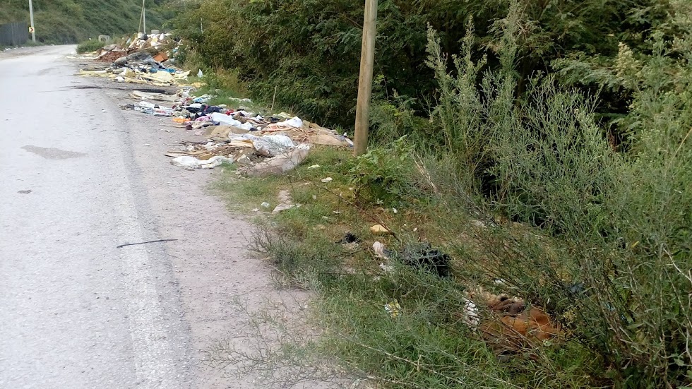 Körfez Ağadere, Körfez Belediyesi çöplüğünün tam karşısı, 2 Eylül 2019 (Evsel atıklar, hayvan derileri ve organlar, mahalleye yayılan pis koku!)