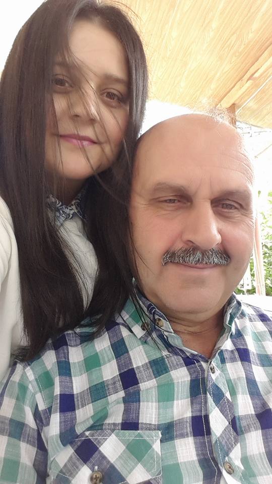 Mehmet Kanber kızıyla birlikte