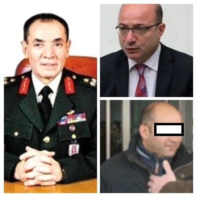 (Soldan sağa) Dönemin 3. Ordu Komutanı Orgeneral Saldıray Berk, Erzincan MİT Bölge Başkanı Ş.D. ve Erzincan Cumhuriyet Başsavcısı İlhan Cihaner, Gladyo tarafından hedef alınmıştı