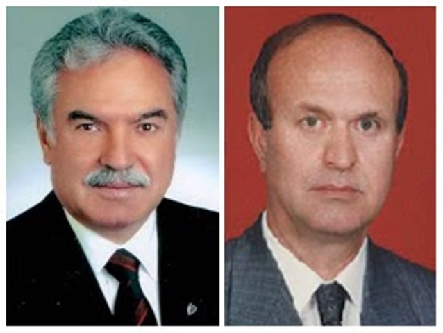 (Soldan sağa) Dönemin Tunceli Valileri  Arif  Atilla Osmançelebioğlu (1947-2021)  ve   Erdi Batur 