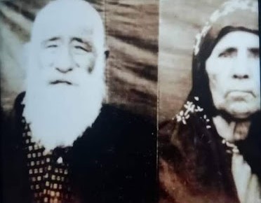 Ahmet Canpolat (Hemede Hesene Bor, 1877-1972)  ve eşi.   Fotoğraf: Hüseyin Dalkılıç arşivi