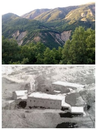 Pülümür Salördek köyü Gavrag mezrası (Siyah beyaz fotoğraf: Hüseyin Doğan arşivi) 