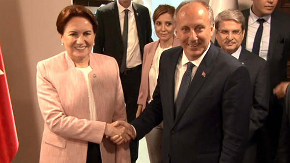 Muharrem İnce-Meral Akşener (Fotoğraf: Hürriyet)